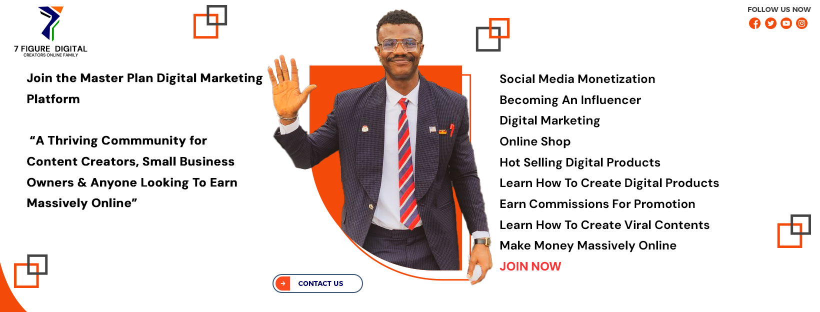 7FDCOF banner, 7 Figure Digital Creators Online Family