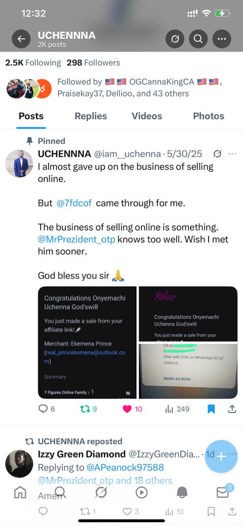 7FDCOF member testimonial, real earnings from digital product creation and affiliate marketing